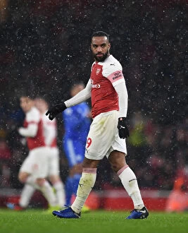 Images Dated 29th January 2019: Alexandre Lacazette in Action: Arsenal vs. Cardiff City, Premier League 2018-19
