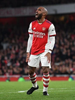 Images Dated 18th October 2021: Alexandre Lacazette in Action: Arsenal vs. Crystal Palace, Premier League 2021-22