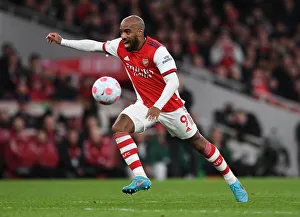 Alexandre Lacazette in Action: Arsenal vs. Leicester City, Premier League 2021-22
