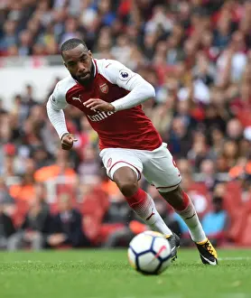 Arsenal V Brighton And Hove Albion 2017-18 Prints: Alexandre Lacazette in Action: Arsenal vs Brighton & Hove Albion, Premier League 2017-18