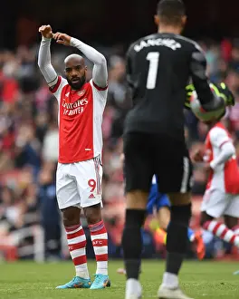 Alexandre Lacazette in Action: Arsenal vs Brighton & Hove Albion, Premier League 2021-22