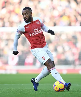 Arsenal V Burnley 2018-19 Prints: Alexandre Lacazette in Action: Arsenal vs Burnley, Premier League 2018-19