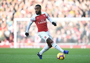 Arsenal V Burnley 2018-19 Prints: Alexandre Lacazette in Action: Arsenal vs Burnley, Premier League 2018-19