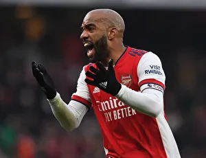 Alexandre Lacazette in Action: Arsenal vs Burnley, Premier League 2021-22