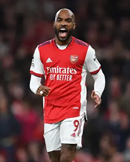 Arsenal V Crystal Palace 2021-22 Prints: Alexandre Lacazette in Action: Arsenal vs Crystal Palace, Premier League 2021-22