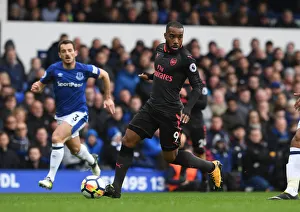 Everton V Arsenal 2017-18 Prints: Alexandre Lacazette in Action: Arsenal vs Everton, Premier League 2017-18