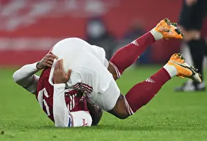 Arsenal V Manchester City - Carabao Cup 2020-21 Prints: Alexandre Lacazette in Action: Arsenal vs Manchester City - Carabao Cup Quarterfinal at Emirates Stadium