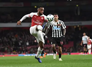 Arsenal V Newcastle United 2018-19 Prints: Alexandre Lacazette in Action: Arsenal vs Newcastle United, Premier League 2018-19