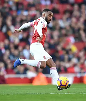 Arsenal V Southampton 2018-19 Prints: Alexandre Lacazette in Action: Arsenal vs Southampton, Premier League 2018-19