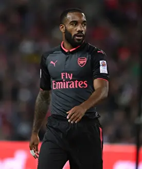 Sydney FC V Arsenal - 2017-18 Prints: Alexandre Lacazette in Action: Arsenal vs Sydney FC (2017-18) - Pre-Season Friendly
