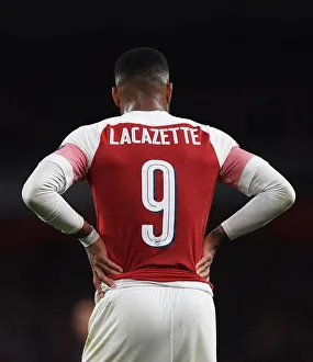 Alexandre Lacazette in Action: Arsenal vs Valencia, UEFA Europa League Semi-Final First Leg