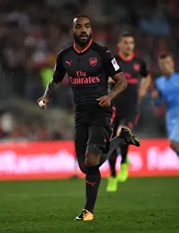 Sydney FC V Arsenal - 2017-18 Prints: Alexandre Lacazette in Action: Arsenal's Pre-Season Thriller vs Sydney FC (2017-18)