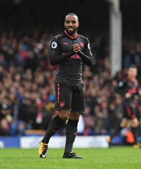 Everton V Arsenal 2017-18 Prints: Alexandre Lacazette in Action: Everton vs Arsenal, Premier League 2017-18