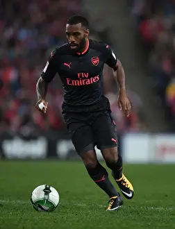 Sydney FC V Arsenal - 2017-18 Prints: Alexandre Lacazette in Action: Sydney FC vs Arsenal Pre-Season Friendly (2017-18)