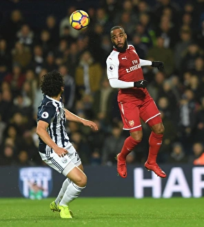 Alexandre Lacazette (Arsenal) Ahmed Hegazi (WBA). West Bromwich Albion 1:1 Arsenal Alexandre Lacazette (Arsenal) Ahmed Hegazi (WBA). West Bromwich Albion 1:1 Arsenal