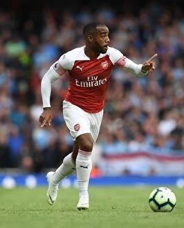 Images Dated 12th August 2018: Alexandre Lacazette (Arsenal). Arsenal 0: 2 Manchester City