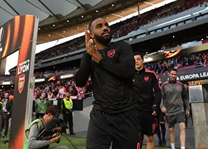 Atletico Madrid V Arsenal 2017-18 Prints: Alexandre Lacazette: Arsenal's Focus Ahead of Atletico Madrid Showdown in Europa League Semi-Final