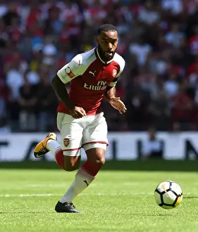 Alexandre Lacazette Faces Off in FA Community Shield: Arsenal vs. Chelsea