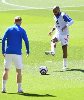 Arsenal V Fulham 2020-21 Prints: Alexandre Lacazette Gears Up for Empty Emirates Clash: Arsenal vs