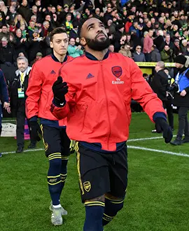 Norwich City V Arsenal 2019-20 Prints: Alexandre Lacazette Gears Up: Norwich City vs Arsenal FC, Premier League 2019-20