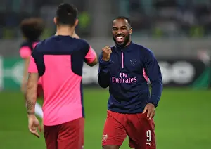 Qarabag V Arsenal 2018-19 Prints: Alexandre Lacazette Prepares for Qarabag-Arsenal Europa League Clash