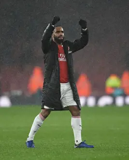 Arsenal V Manchester United 2018-19 Prints: Alexandre Lacazette Reacts: Arsenal FC vs Manchester United, Premier League 2018-19