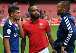 Alexandre Lacazette Reacts After Arsenal's Emirates Cup Victory Over Olympique Lyonnais (2019-20)