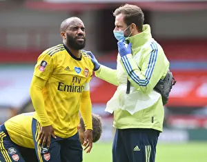 Alexandre Lacazette Receives Treatment: Sheffield United vs. Arsenal, FA Cup Quarterfinal