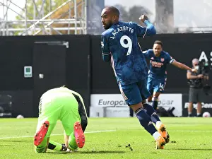 Alexandre Lacazette Scores for Arsenal: Celebrating at Craven Cottage (Fulham vs Arsenal 2020-21)