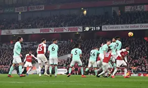Arsenal V Bournemouth 2018-19 Prints: Alexandre Lacazette Scores Arsenal's Fifth Goal vs Bournemouth, Premier League 2018-19