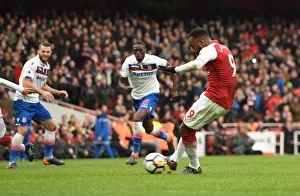 Arsenal V Stoke City 2017-18 Prints: Alexandre Lacazette Scores Arsenal's Third Goal vs. Stoke City (April 2018)
