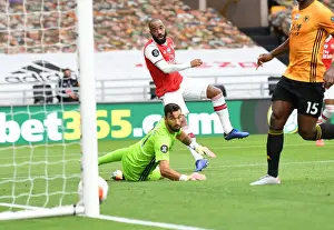 Wolverhampton Wanderers V Arsenal 2019-20 Prints: Alexandre Lacazette Scores Arsenal's Second Goal: Wolverhampton Wanderers vs Arsenal