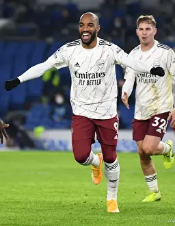 Alexandre Lacazette Scores: Arsenal's Thrilling Goal Against Brighton & Hove Albion (Premier League 2020-21)