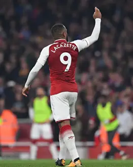 Arsenal V West Bromwich Albion 2017-18 Prints: Alexandre Lacazette Scores Brace: Arsenal vs West Bromwich Albion, Premier League 2017-18