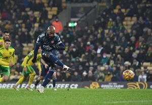 Images Dated 26th December 2021: Alexandre Lacazette Scores Decisive Penalty: Arsenal Secure Victory over Norwich City