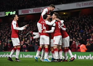 Arsenal V Huddersfield Town 2017-18 Prints: Alexandre Lacazette Scores First Goal: Arsenal vs