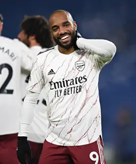 Brighton And Hove Albion V Arsenal 2020-21 Prints: Alexandre Lacazette Scores the Winner: Arsenal Edge Past Brighton in Premier League 2020-21