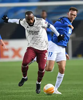 Molde FK V Arsenal 2020-21 Prints: Alexandre Lacazette vs Molde: Arsenal's Europa League Battle