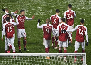 Images Dated 3rd January 2021: Alexandre Lacazette's Brace: Arsenal's 4-Goal Spree vs. West Bromwich Albion (Premier League)
