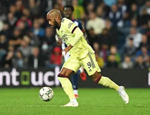 West Bromwich Albion V Arsenal - Carabao Cup 2021-22 Prints: Alexandre Lacazette's Brilliant Performance: Arsenal Overpowers West Bromwich Albion in Carabao Cup