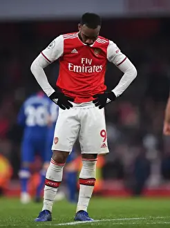 Arsenal V Chelsea 2019-20 Prints: Alexandre Lacazette's Emotional Reaction: Arsenal vs Chelsea, Premier League 2019-20