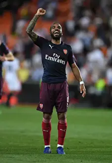 Alexandre Lacazette's Goal Celebration: Arsenal Advance to Europa League Final vs. Valencia