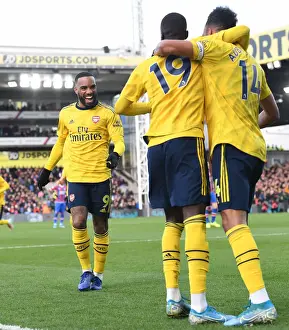Alexandre Lacazette's Goal Celebration: Arsenal's Victory at Crystal Palace (Premier League 2019-20)