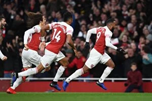 Images Dated 2nd December 2018: Alexandre Lacazette's Hat-Trick: Arsenal's Dominance Over Tottenham Hotspur in 2018-19 Premier