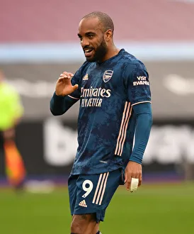 West Ham United V Arsenal 2020-21 Prints: Alexandre Lacazette's Hat-Trick: Arsenal's Thrilling Victory Over West Ham United in Premier League Showdown