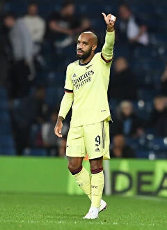 West Bromwich Albion v Arsenal - Carabao Cup 2021-22 Collection: Alexandre Lacazette's Hat-Trick Leads Arsenal to Carabao Cup Victory over West Bromwich Albion