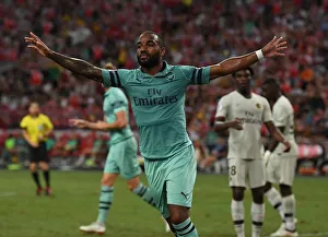 Arsenal V PSG Pre Season Friendly 2018-19 Prints: Alexandre Lacazette's Stunning Goal