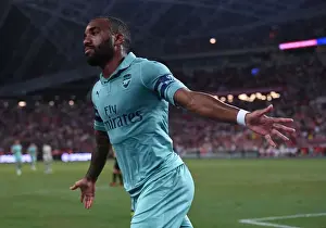 Arsenal V PSG Pre Season Friendly 2018-19 Prints: Alexandre Lacazette's Stunning Goal: Arsenal Upsets Paris Saint-Germain in 2018 Pre-Season Clash