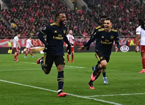 Olympiacos V Arsenal 2019-20 Prints: Alexandre Lacazette's Thrilling Goal: Arsenal's Europa League Victory Over Olympiacos (2020)