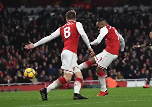 Arsenal V Manchester United 2017-18 Prints: Alexandre Lacazette's Thrilling Winner: Arsenal vs Manchester United
